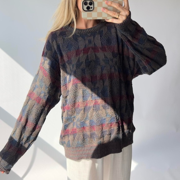 Geometric Patterned Sweater - Multicolor - Picture 4 of 6